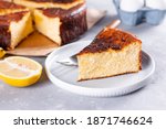 Small photo of Basque Burnt Cheesecake is the alter ego to the classic New York-style cheesecake with a press-in cookie crust. this is the cheesecake that wants to get burnt, cracked, and cooked