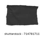black paper isolated on white... | Shutterstock . vector #714781711