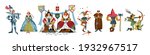 medieval characters set. people ... | Shutterstock .eps vector #1932967517