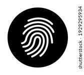 Fingerprint Vector Icon. Touch...