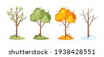 four seasons. vector set of... | Shutterstock .eps vector #1938428551