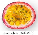 Half Of Passion Fruit On The...