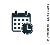 calendar time schedule icon... | Shutterstock .eps vector #1276141051