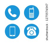 telephone icons set symbol... | Shutterstock .eps vector #1275576547