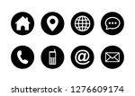 web icon set symbol vector ... | Shutterstock .eps vector #1276609174