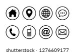 web icon set symbol vector ... | Shutterstock .eps vector #1276609177
