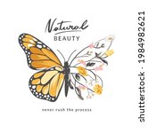natural beauty slogan with... | Shutterstock .eps vector #1984982621