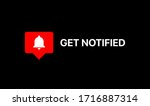 youtube get notified reaction.... | Shutterstock .eps vector #1716887314