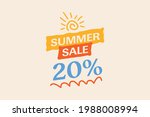 summer sale banner discount up... | Shutterstock .eps vector #1988008994