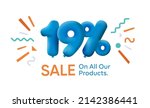 special summer sale banner 19 ... | Shutterstock .eps vector #2142386441