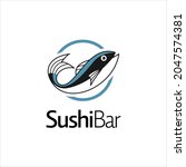 sushi bar logo design food... | Shutterstock .eps vector #2047574381