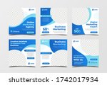 business marketing banner for... | Shutterstock .eps vector #1742017934