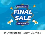 final sale banner with memphis... | Shutterstock .eps vector #2094227467
