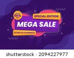mega sale promotion banner.... | Shutterstock .eps vector #2094227977