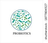 probiotics vector background ... | Shutterstock .eps vector #1877804527