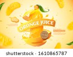 Orange Bottle Juice Ads With...