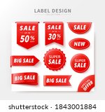 set of price tags with various... | Shutterstock . vector #1843001884