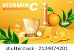 Vitamin C Tablet Banner Ad. 3d...