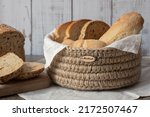 Bread Background. Homemade...
