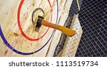 Indoor axe throwing hall for...