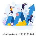 investment concept  businessman ... | Shutterstock .eps vector #1919171444