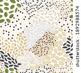 seamless pattern of seeds.... | Shutterstock .eps vector #1892988574