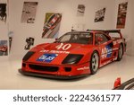Small photo of Maranello, ITALY — JUNE 16, 2016: Ferrari F40 LM car in the factory Museum Gallery