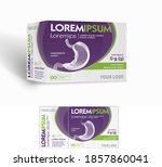 medicine paper packaging box ... | Shutterstock .eps vector #1857860041