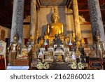 Small photo of Uttaradit, Thailand, 20 May 2022 Wat Phra Borommathat Thung Yang is located at Thung Yang Subdistrict, Laplae District, Uttaradit Province. It is an ancient temple enshrining the city's Phra Mahathat.