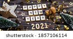 Banner.happy New Year 2021. A...