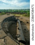 Small photo of 12 23 2010 Vintage Bronze TOFF cannon Heritag site Bidar Fort Karnataka India, Asia