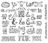 doodles ampersands and... | Shutterstock .eps vector #319606904