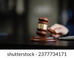 wooden gavel, a wooden legal gavel on an office desk, Judge gavel, Law,