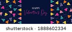 multi colored happy valentine's ... | Shutterstock .eps vector #1888602334