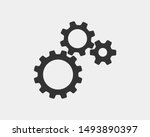 metal gears and cogs vector.... | Shutterstock .eps vector #1493890397