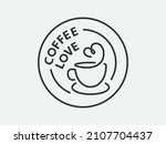 coffee logo design for... | Shutterstock .eps vector #2107704437