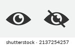 show password icon  eye symbol. ... | Shutterstock .eps vector #2137254257