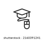 education icon vector... | Shutterstock .eps vector #2160391241