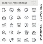 simple interface icons related... | Shutterstock .eps vector #1939074037