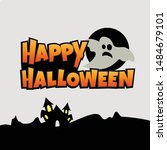 happy halloween day  halloween... | Shutterstock .eps vector #1484679101