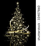 christmas tree | Shutterstock .eps vector #33407860