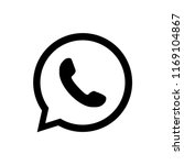 telephone icon  whatsapp logo... | Shutterstock .eps vector #1169104867