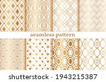 gold geometric seamless pattern.... | Shutterstock .eps vector #1943215387