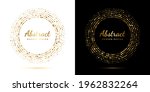 circle gold dot frame. luxury... | Shutterstock .eps vector #1962832264