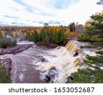 Gooseberry Falls State Park along North Shore, Minnesota is one of the beautiful places to visit in fall. 