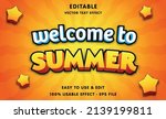 welcome to summer editable text ... | Shutterstock .eps vector #2139199811