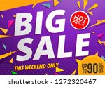 big sale banner template design ... | Shutterstock .eps vector #1272320467