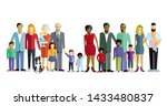 family with children  parents... | Shutterstock . vector #1433480837