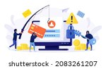 cyber criminals phishing... | Shutterstock .eps vector #2083261207