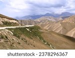 Small photo of view from the Kara Koo Ashuu pass in Kyrgyzstan near Kazarman